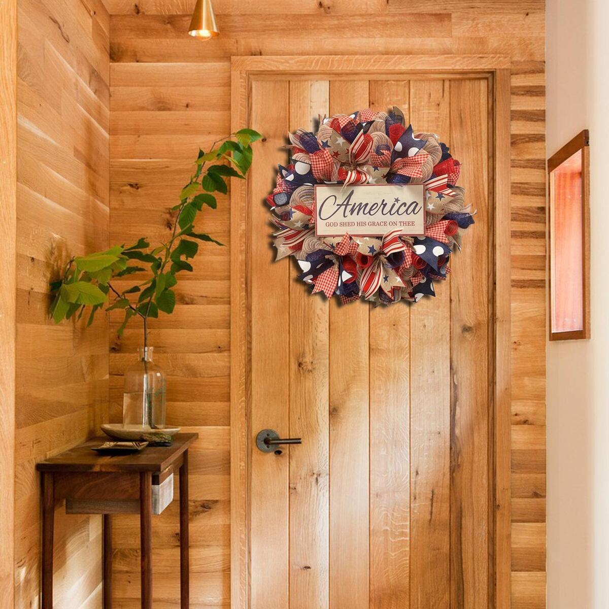 Independence Day Wreath Flower Garland for Front   Decoration