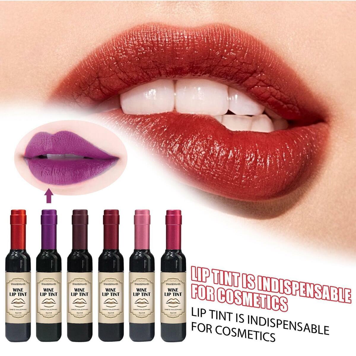 6 Pieces   Set Plumper Smooth Makeup Lip Stain Tint for