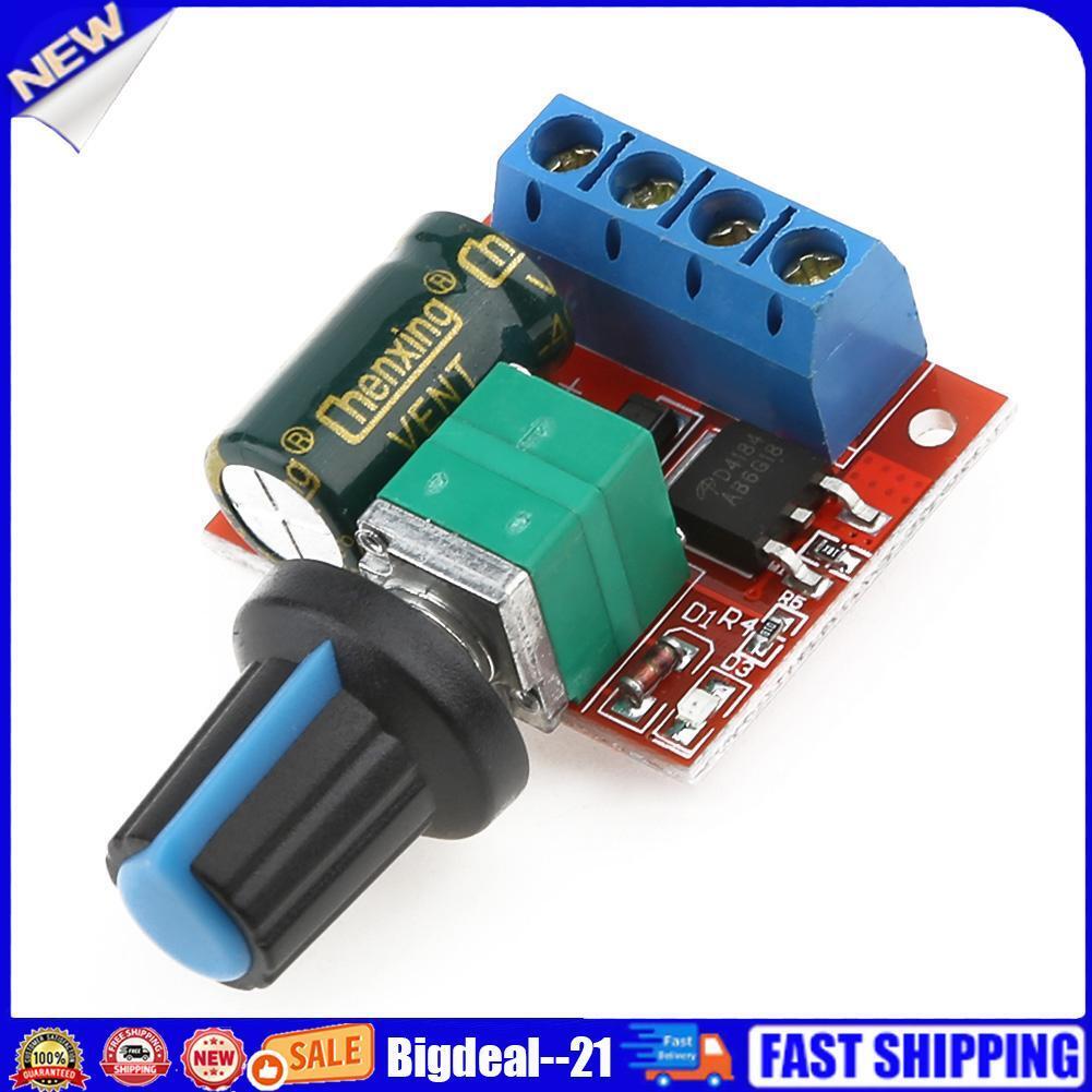 Mini 5A 90W PWM 5-28V DC-DC Motor Speed Controller Module Speed Regulator