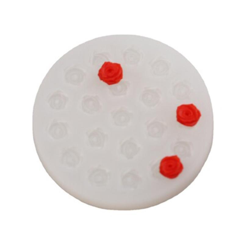 Rose Silicone Mold Small Soap Clay Chocolate Sugarcraft Baking Tool DIY Craft
