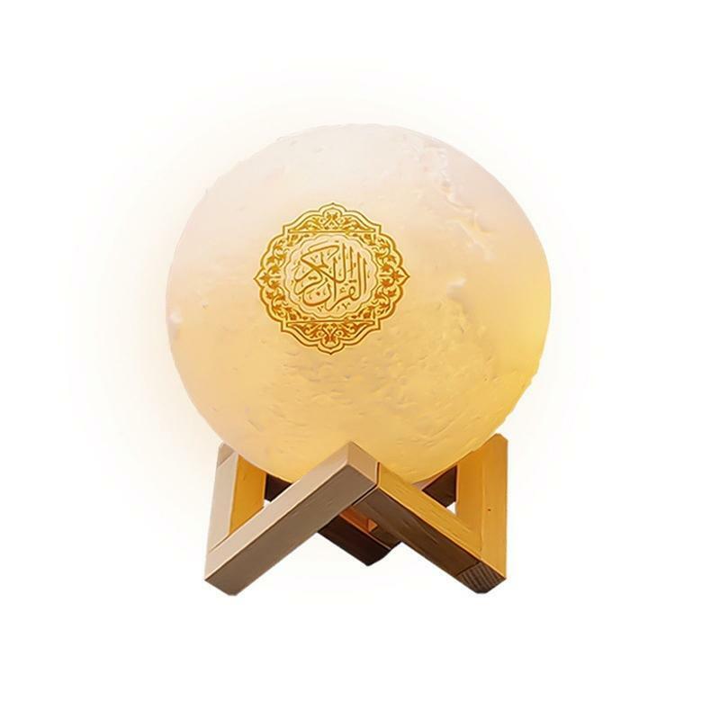 Quran Bluetooth-compatible Speaker Moon Lamp with Support Shelf APP Control