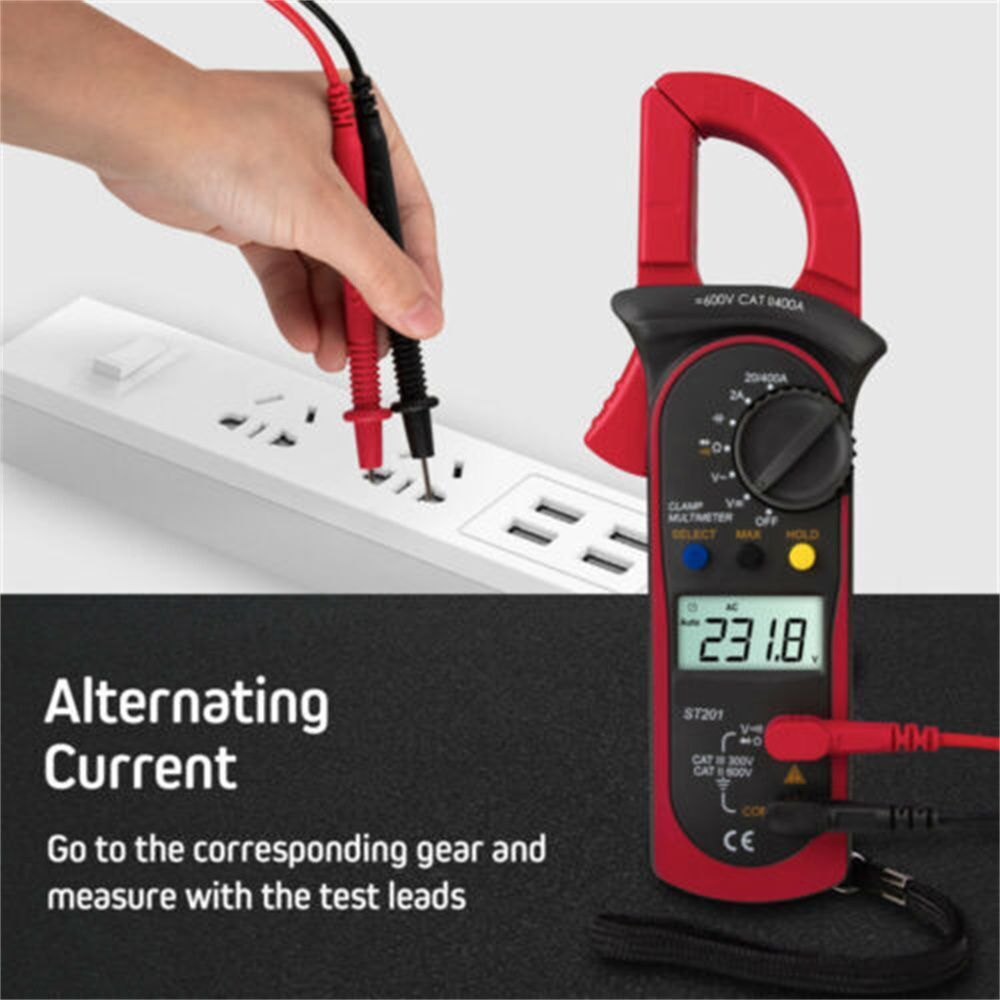 Voltmeter Auto Range Clamp Meter Digital Multimeter Tester Resistance Tester