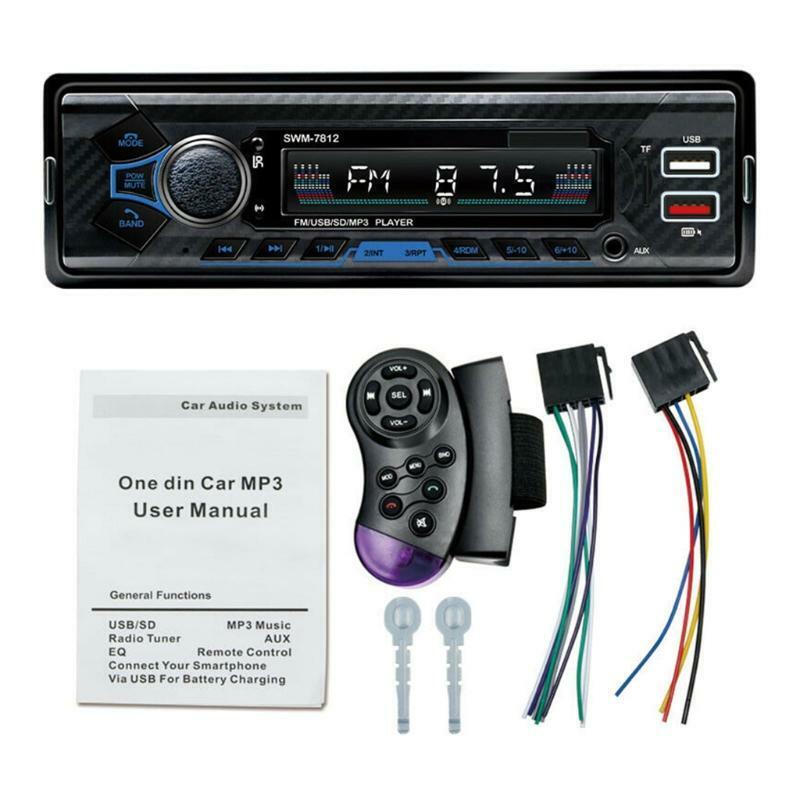 AUX Ports Player Support USB Drive Radio Adapter Bass Sound Music Player