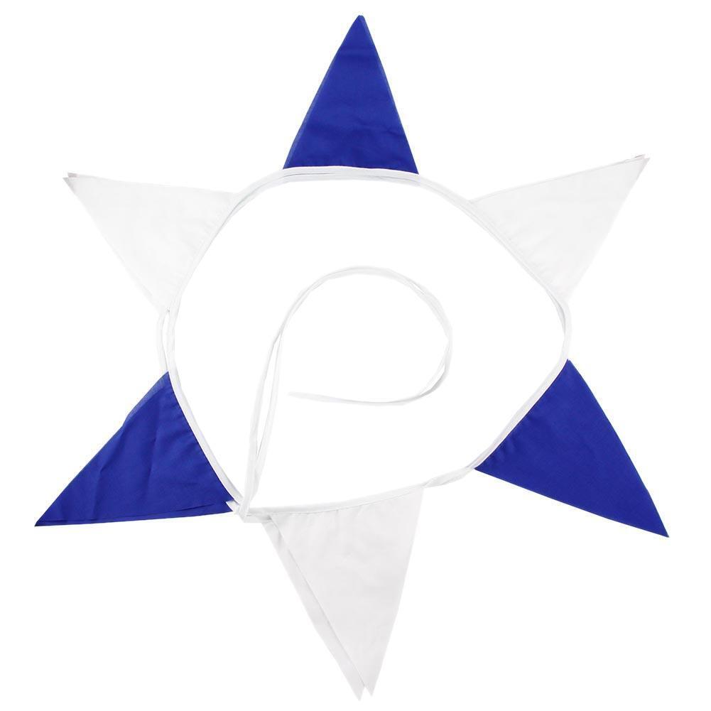 Creative Blue Cotton Pennant Flag For Garland Home Wedding Party Decoration