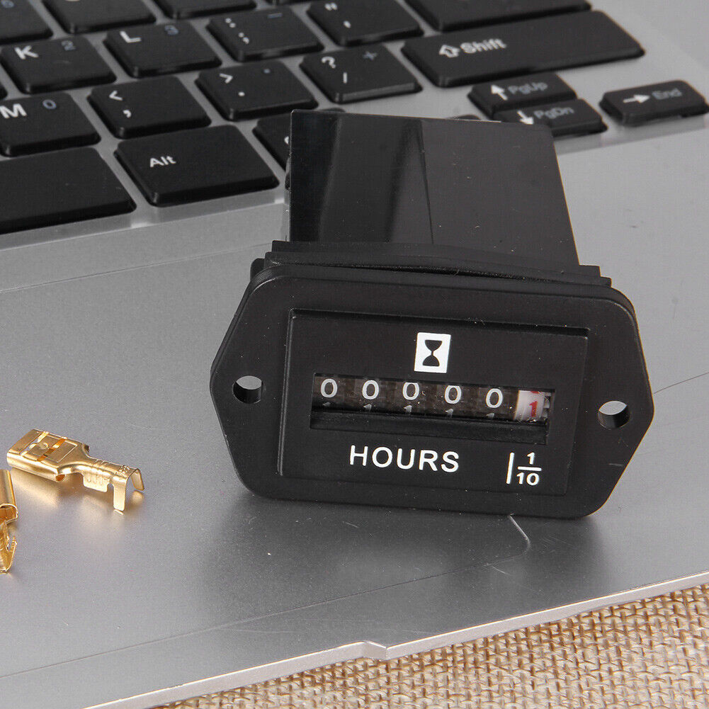 DC 6V-80V Hour Meter Hourmeter Gauge for Boat Car Truck Engine Rhombus