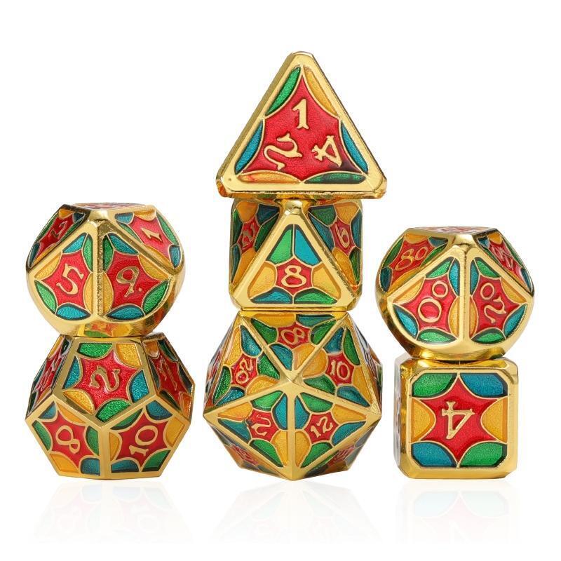 7x Metal Role Playing Digital Dices Pack for Club/Party/Family Board Puzzle Game