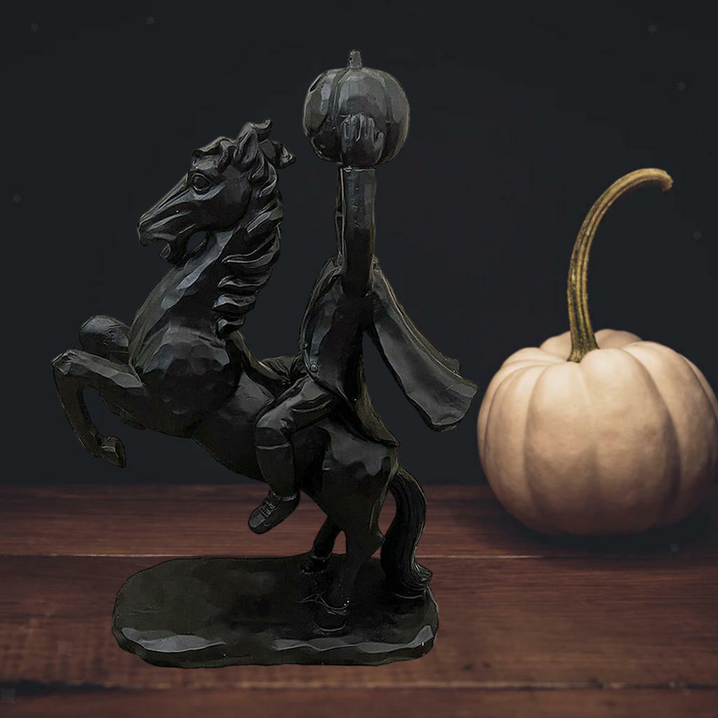 jockey statue sculpture decoration  creative gift scary