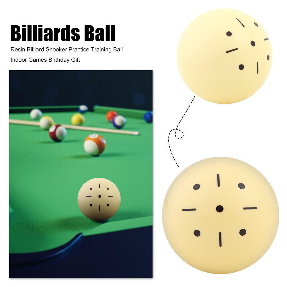 Billiard Cue Ball Snooker Pool Table Practice Training Cueball (57.2mm)