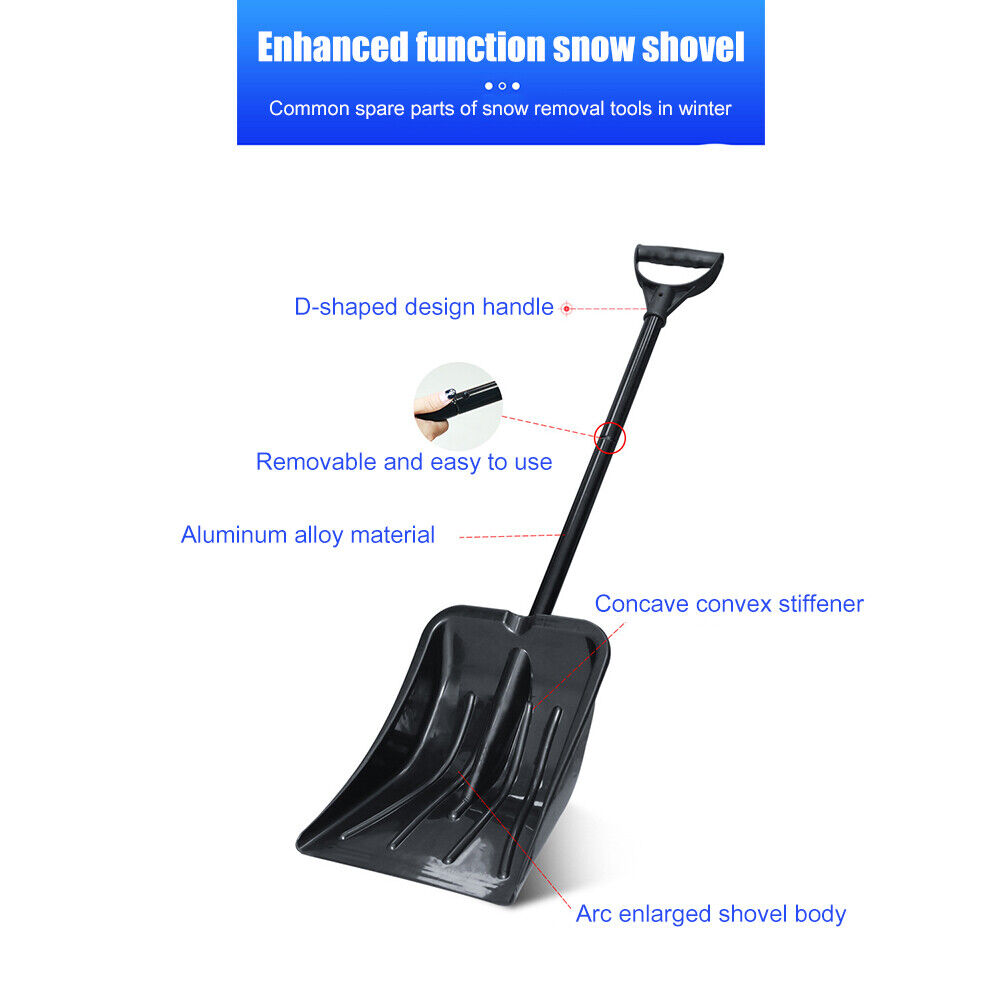 Winter Detachable Car Snow Ice Scraper Aluminum Alloy Frost Cleaning Shovel