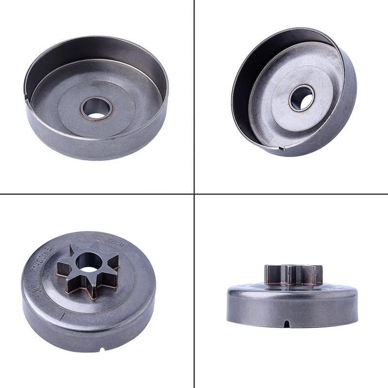 Upgraded Sprocket Clutch Drum 3/8-7T Needle Bearing Kit with E-Clip Worm Gear