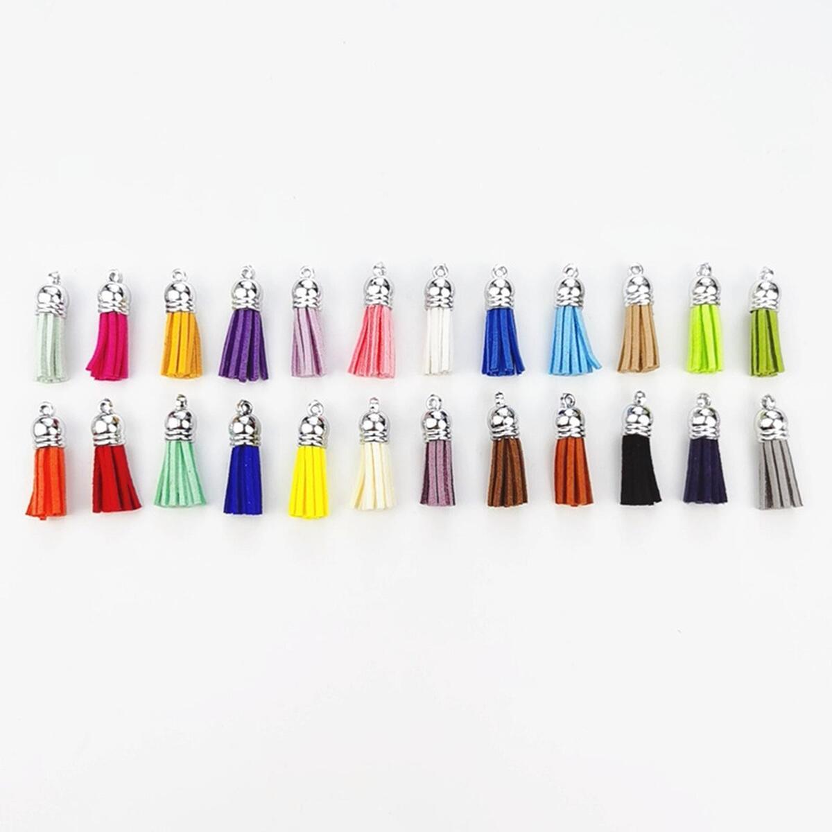 Key Fob Hardware Set with Key Rings  Keychain Tassels  Lanyard