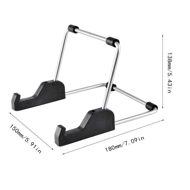 Foldable Aluminum Alloy Tablet Stand Adjustable Portable Metal Holder Cradle for