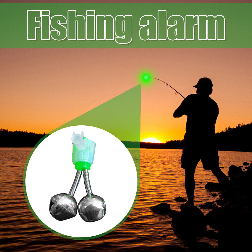 10pcs Fishing Bite Alarms Rod Clamp Tip Clip Bells Ring Carp Fishing Tackle