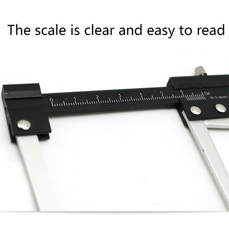 Brake Disc Thickness Measuring Caliper Vernier Ruler Tyre Tire Tread Depth Gauge