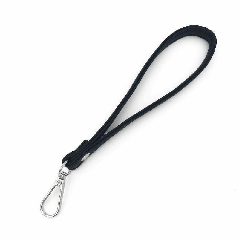 Bag Strap Handle Replacement for Clutch Pouch Wallet Black PU Leather Wristlet