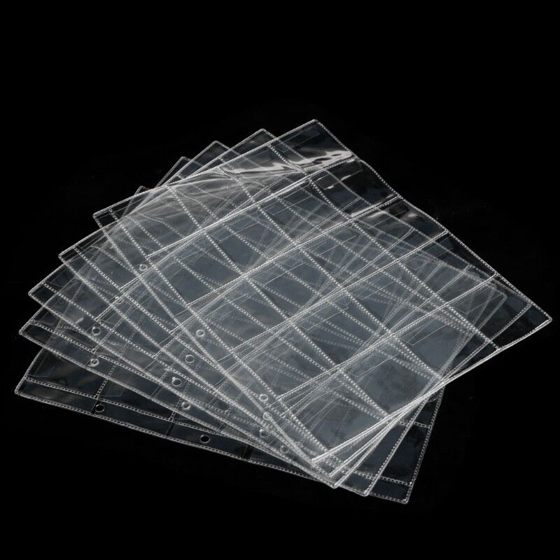 Album Pages 20 Pockets Money Coin Holder Storage Case Note Currency Collection