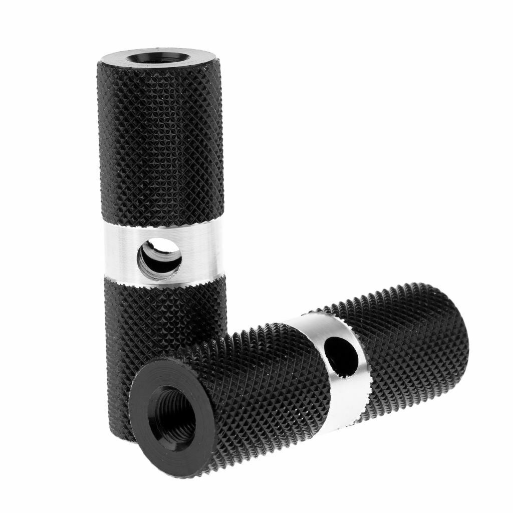2x Cylinder BMX 3/8 inch  Foot  Pegs  Bicycle Accessories Black