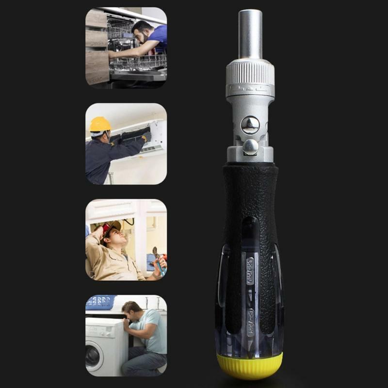 1.38x7.28 In Multi-angle Moving Head Precision Ratchet Screw Wrench Tools