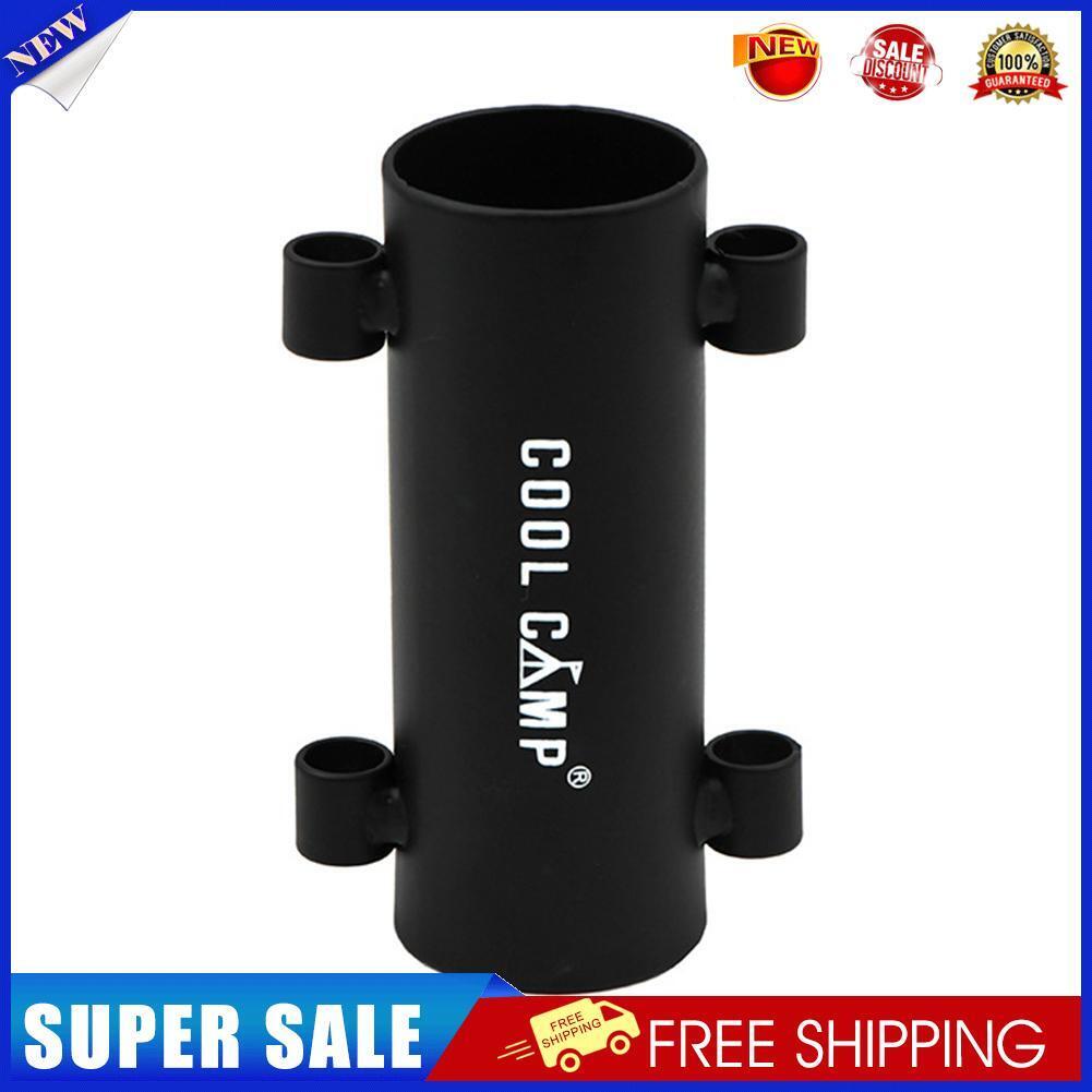 Iron Tent Awning Rod Holder Outdoor Camping Canopy Pole Holder Fixed Tube