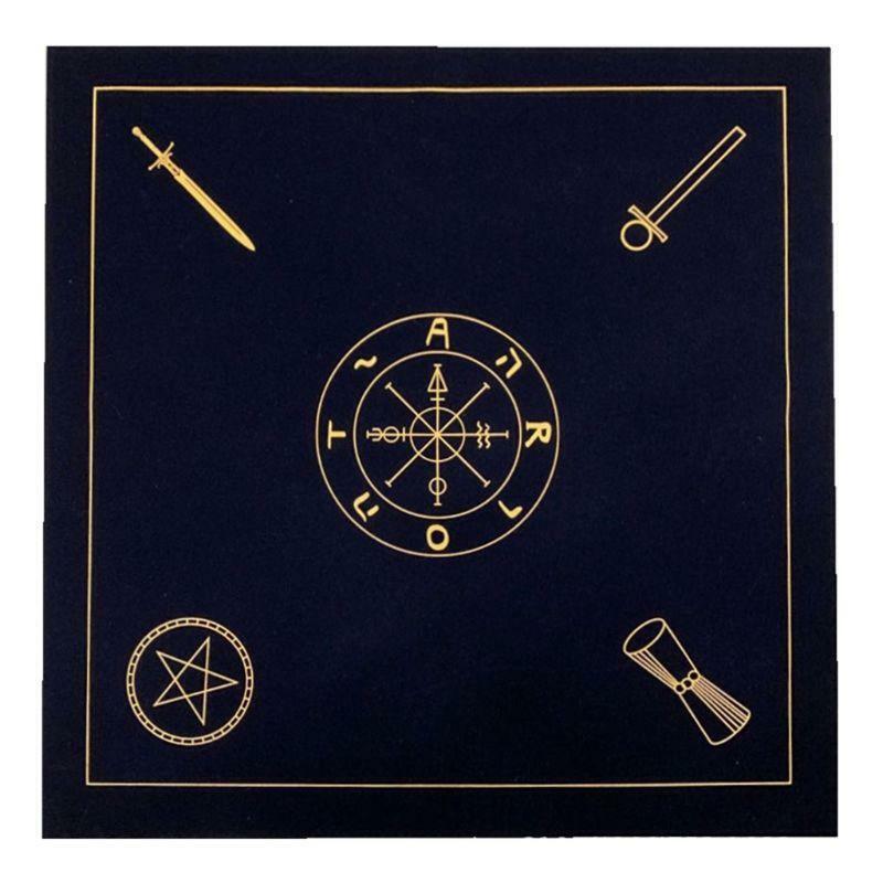 Altar Tarot Cloth Velvet Tarot Cards Tablecloth with Bag Board Game Accessories