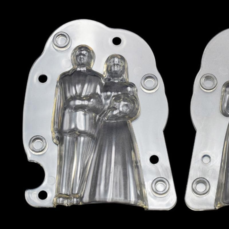 Bride & Groom Chocolate Mold Baking Tool for DIY Cake Pudding Chocolate Jelly