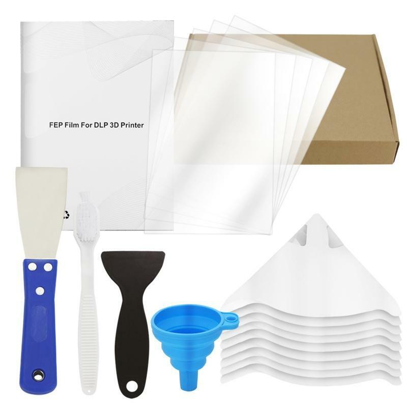 7.87X5.51in 5 Pieces FEP Films 10 Paper Funnel Filters 2 Spatulas Release Set