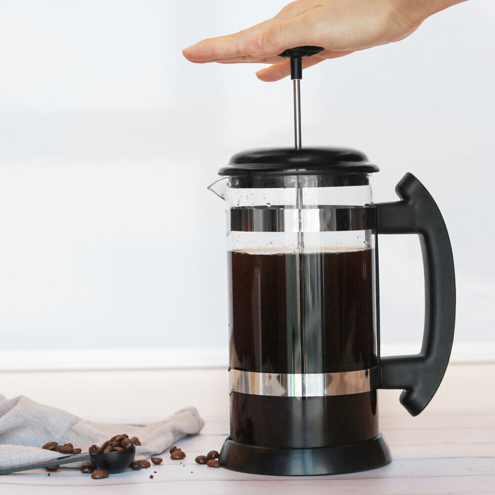 Stainless Steel 1000ml Tea Pouring Pot French Press Coffee Maker Kettle