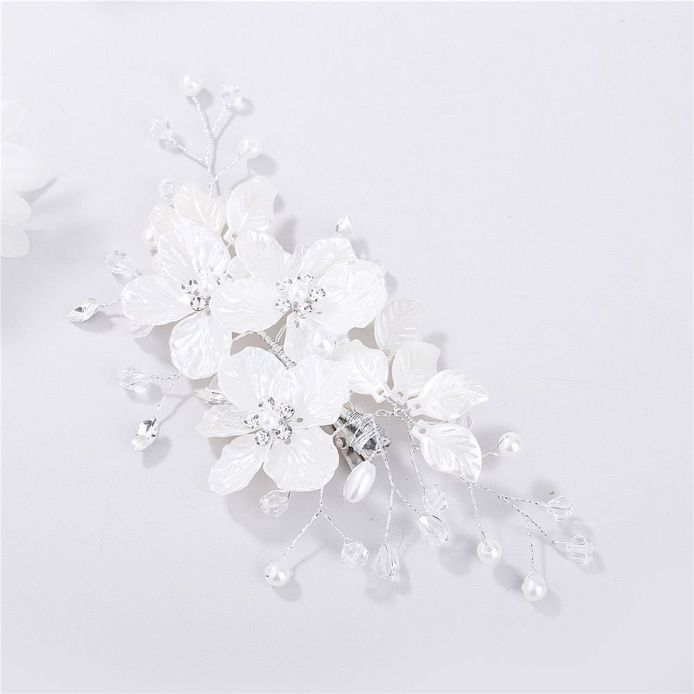 Floral Style Barrette Bridal Clips Flower Hair Pin Bridesmaid Tiara Hair Combs