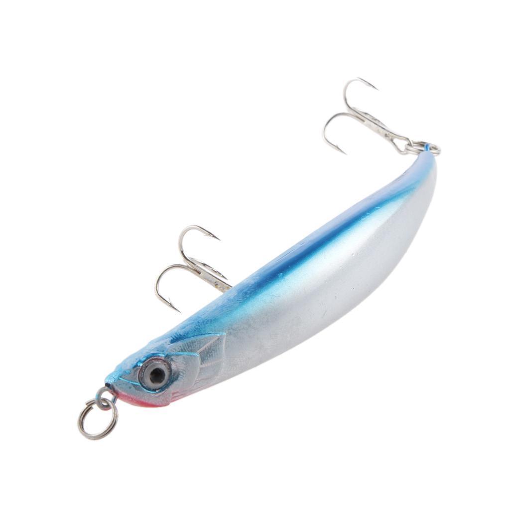 2Pcs Soft Fishing Lures Topwater Fishing Bait Fishing Hook Lure Green/Blue