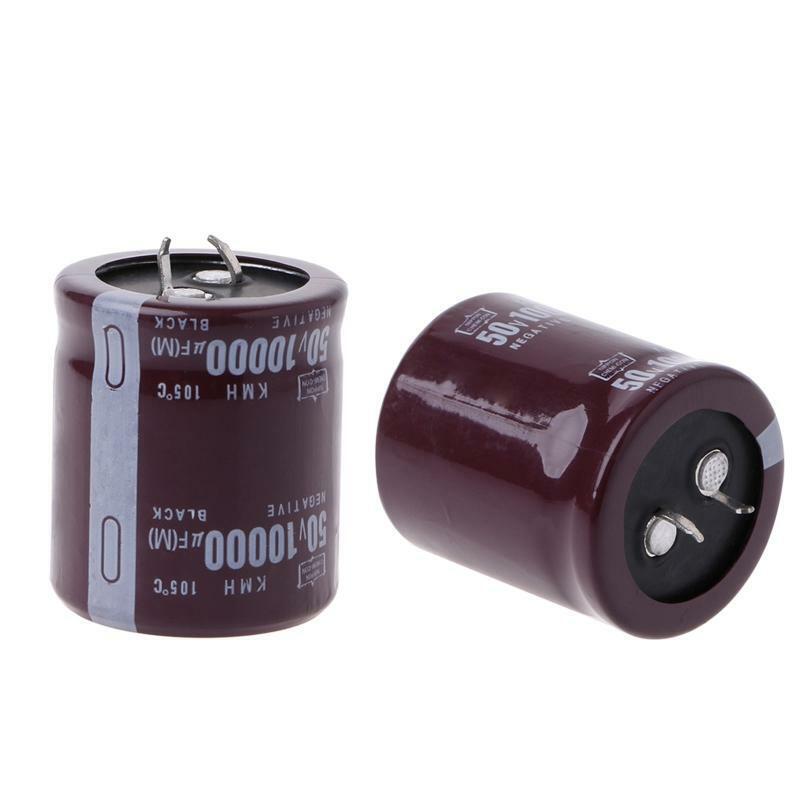 10000uF 50V Power Electrolytic Capacitor 10MF Snap Fit Snap In -40°C to +105°C