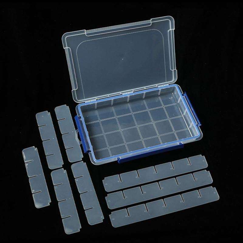 Practical Tools Organizer Container 24 Grids Hardware Organizer Box w/ Dividers