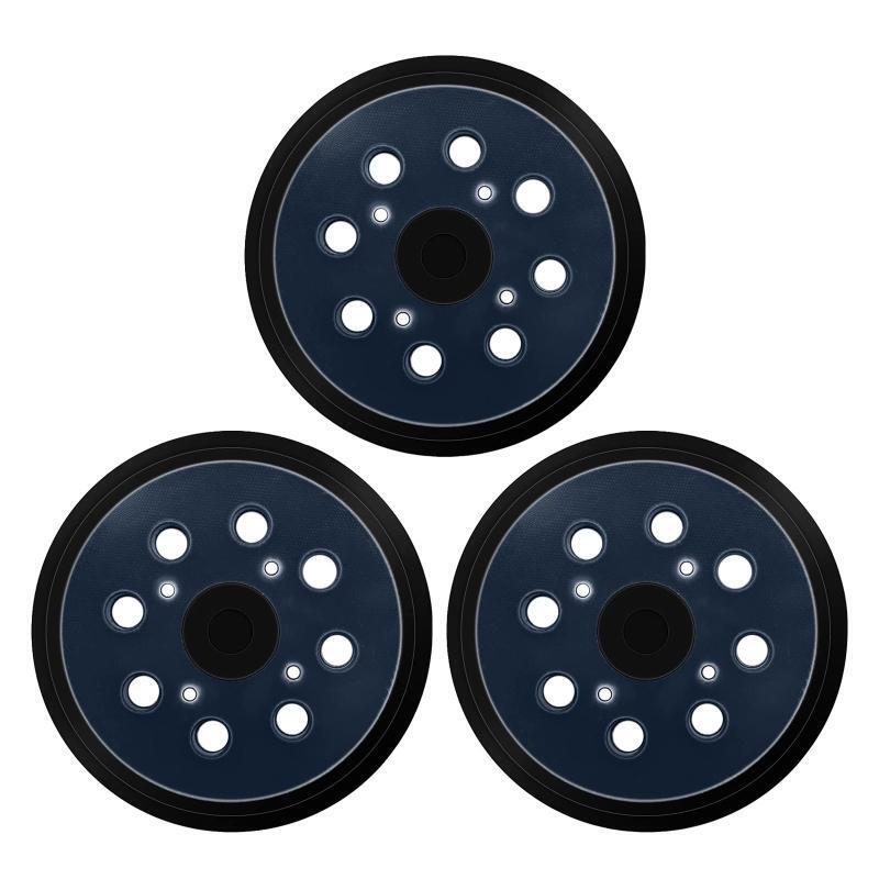 3 Pcs 5''/125mm 4-Eye Polishing Disc Fit for BO5041 M9202B Hook Loop Sanding Pad
