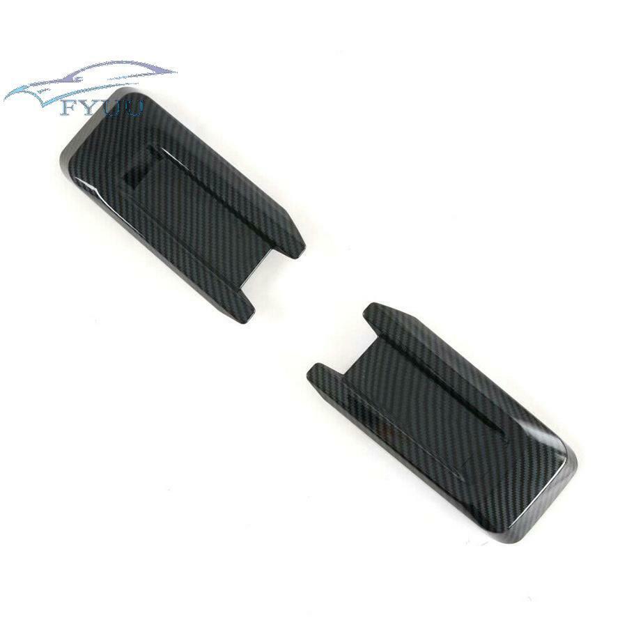 1pair Front Headlight Eyelid Molding Trim For Ford F150 15-19 Carbon Fiber Style