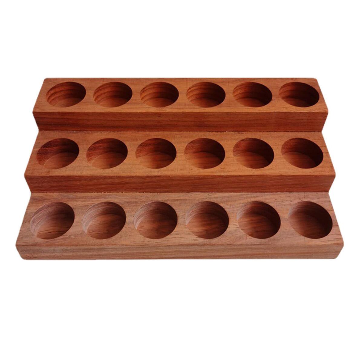 Oils Storage Rack Display Holder 18 Slots Shelf for Presentation