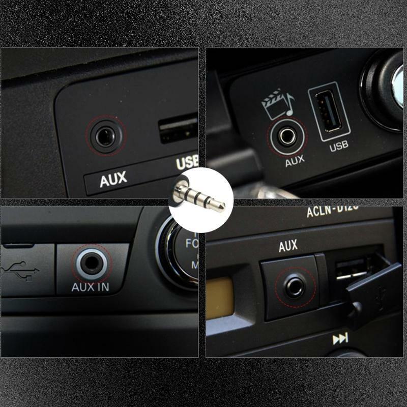MP3 Adapter Cable Black Headset Adapter 3.5mm Female to USB Male Built-in Chip