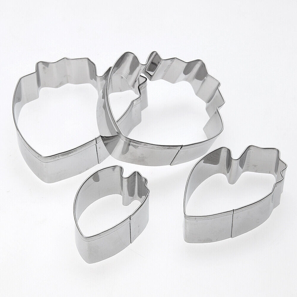 4pcs/set Peony Flower Petal Fondant Mold Cozinha Cookie Cutter Cake Tools