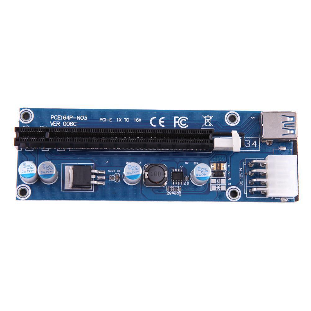 60cm PCI-e 1x to 16x Graphics Extension Cable for Mining USB3.0 8pin