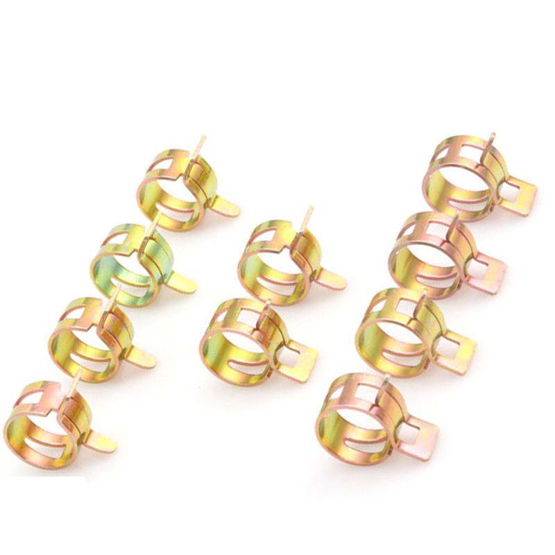 60pcs 6/9/10/12/14 / 15mm Spring clip Fuel Oil Line Silicone Vacuum Hose Clamp