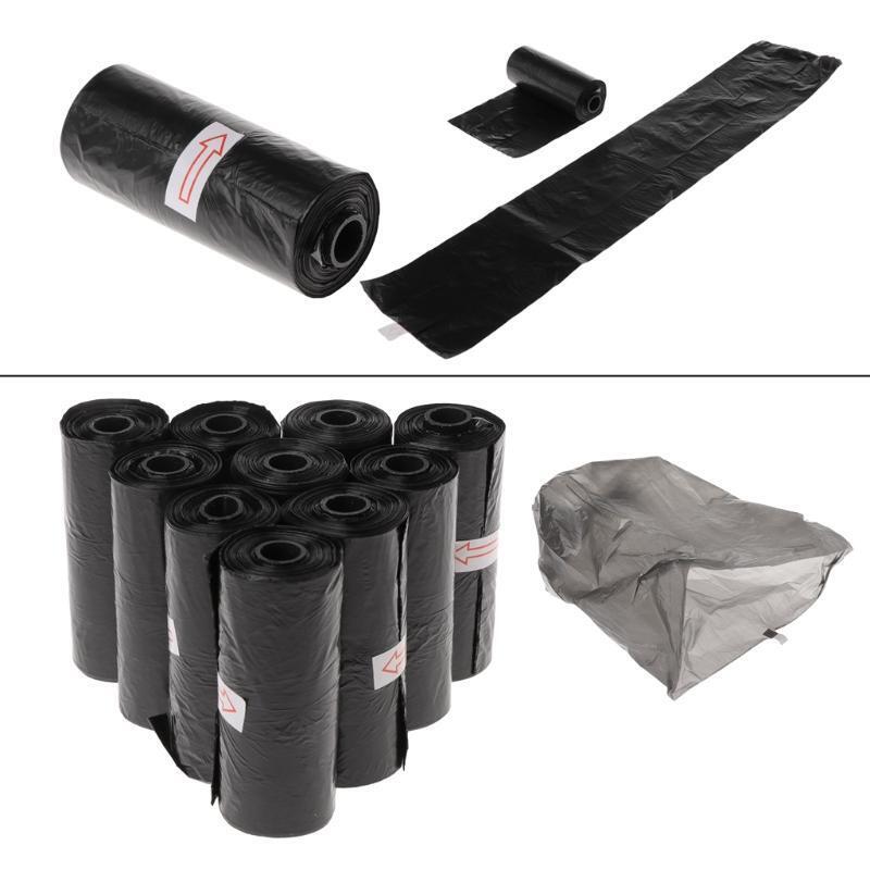 150 Count Dog Poop Bags Black Waste Bag Leak-proof Dog Waste Bags 8.7''x12''