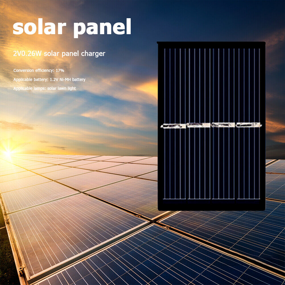2V 0.26W Solar Power Charge Module 1.2V Ni-MH Battery Photovoltaic Panel