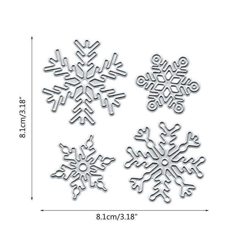 Christmas Snowflake Metal Cutting Dies Stencil Scrapbooking DIY Album Stamp Card