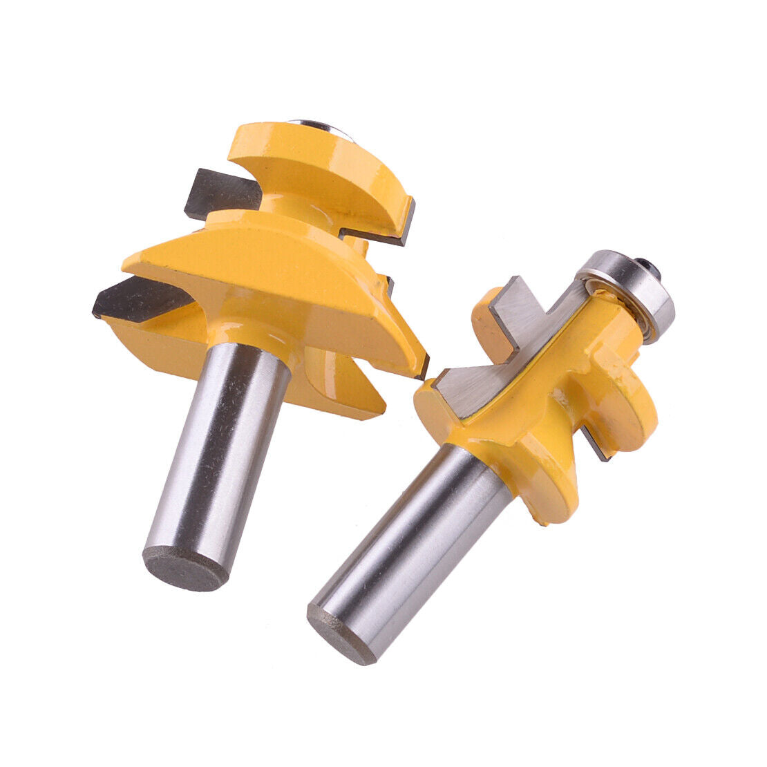 4x Flooring 4 Bit Tongue and Groove V Notch Router Bit Set - 1/2" Shank
