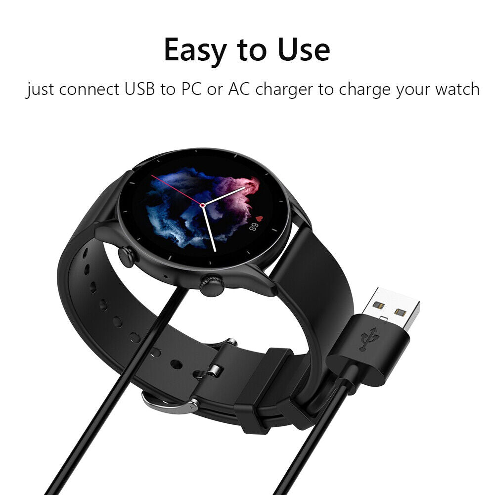 Smart Watch Dock Charger USB Charging Cable for Amazfit GTR3 Pro/GTS3/A2036