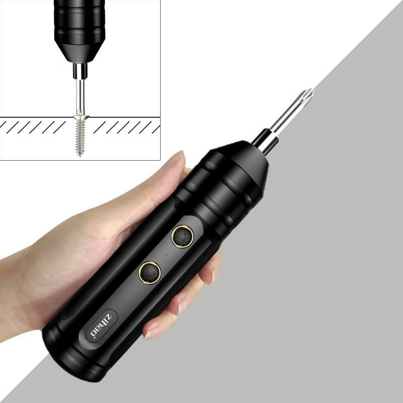 Mini Screwdriver 3.7V Cordless Screwdriver Drill Kit with Usb Rechargeable Cable