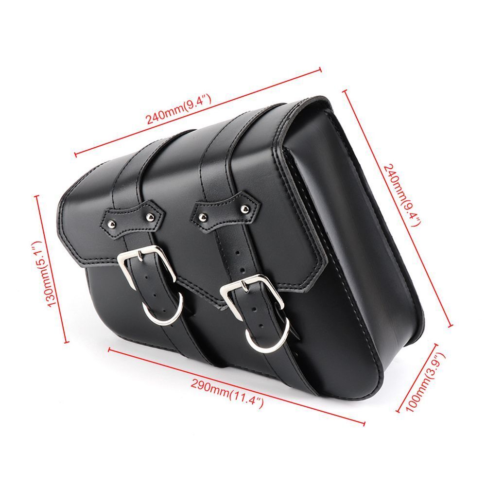 Racing Bag PU Leather Saddlebags Motorcycle Side Bag Motorcycle Bag Tool Bag