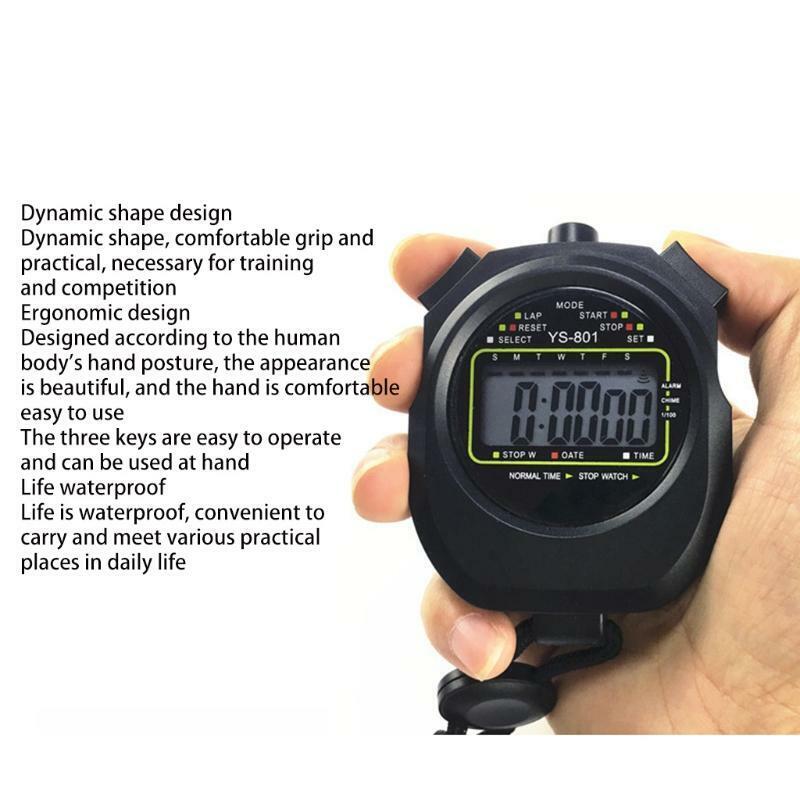 Waterproof Sports Referee Stopwatch Timer Fitness Running Track & Field Trainig