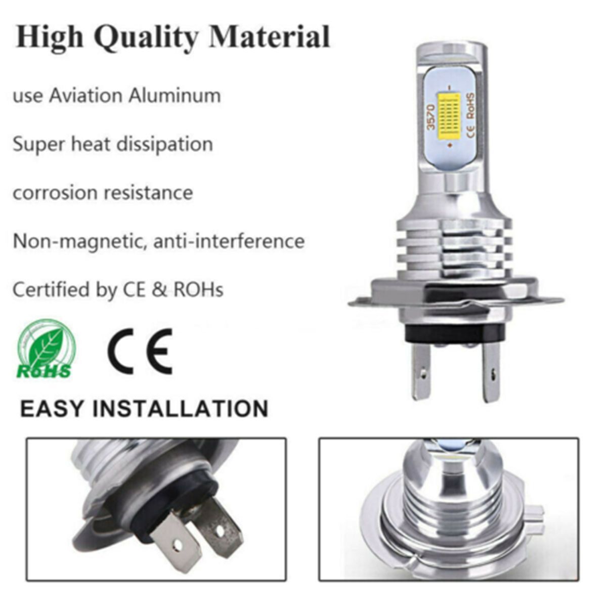 Car Fog Light H7 LED Bulb Headlight Driving Bulb Driving DRL Auto Lamp