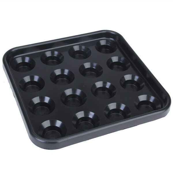Plastic Pool Billiard Ball Tray Holds 16 Balls - Black