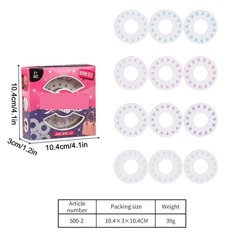 Girls Glam Styling Tool Gem Refills 180 Gems Hair Clothes Bags Decoration Supply