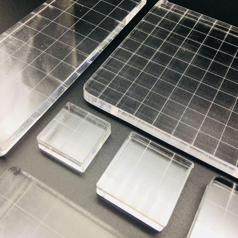 7pcs High Transparency Acrylic Block DIY Crafts Seal Stamp Scrapbooking Album